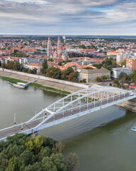 aerial photo of  beautiful Szeged