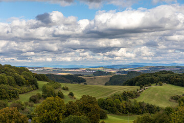 Fototapeta premium Autumn landscape around the castle Branc