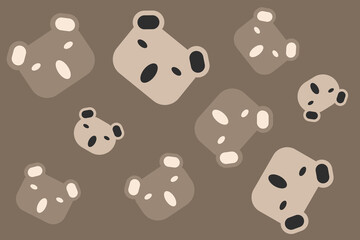 pattern teddy bear vector design illustration