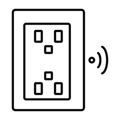 Smart home automation vector icon