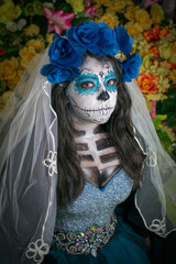 Costume La Catrina, mexican holiday The Day of the dead