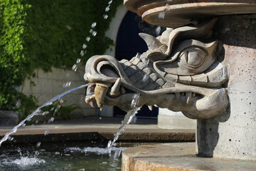 Dragon Fountain in Toronto Wonderland
