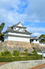 Fototapeta na wymiar 福山城 伏見櫓と筋鉄御門