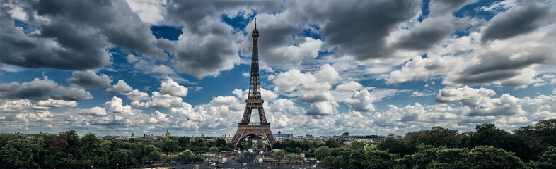 Majestic Eiffel tower in Paris, France