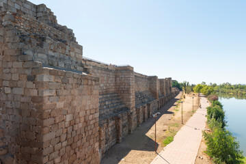 Fototapeta na wymiar Mérida, España - 15 de agosto de 2019: Alcazaba