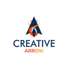 Creative arrow logo, arrow design concept, arrow energy, arrow power concept, direction logo