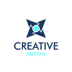 Creative arrow logo, arrow design concept, arrow energy, arrow power concept, direction logo