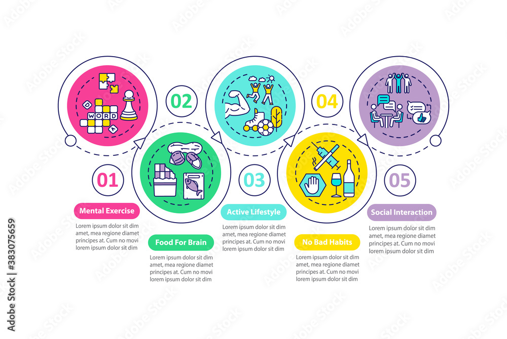 Poster health care vector infographic template. active lifestyle. healthy living presentation design elemen