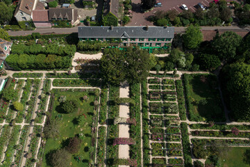 Maison et jardin normand de Claude Monet à Giverny au printemps 2020