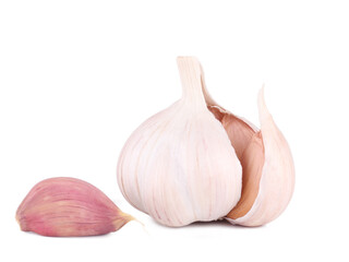 Garlic isolated on a white background