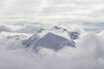 Paysage de montagne - sport d'hiver en France