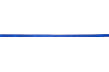 Obraz premium blue narrow ribbon on isolated background