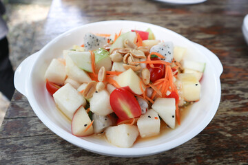 fruit salad, apple salad