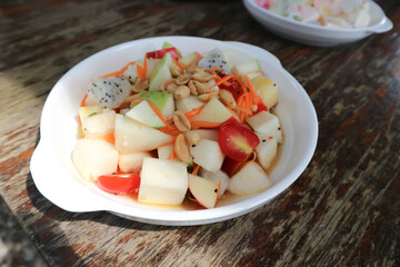 fruit salad, apple salad