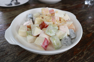 fruit salad, apple salad