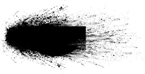 Grunge Paint Roller . Vector brush Stroke . Distressed banner . Black stripes isolated. paintbrush collection . Modern Textured shape . Dry border in Black . Bulge lines