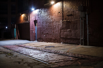 old street in the night