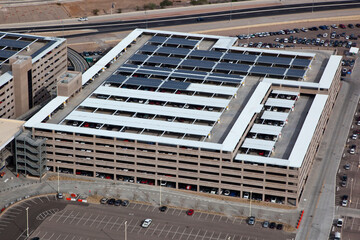 Parking Garage with rooftop solar