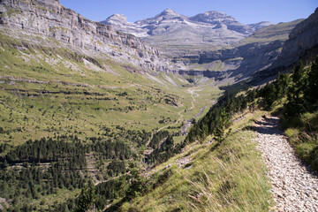 Panoramic view of the Ordesa Valley, Pyrenees