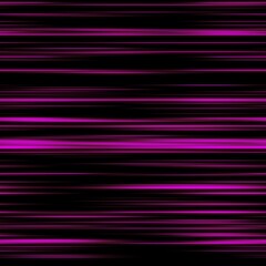 Seamless light trail pattern on black background. High quality illustration. Futuristic speed of light surreal glowing streaks. Blurred abstract highway traffic for background or wallpaper.