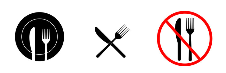 Fork & Spoon Restaurant Icon illustration