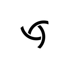 abstract 3d arrow icon logo vector