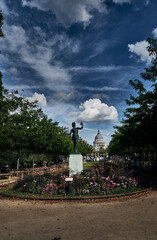 Fototapeta premium The Luxembourg garden in Paris, France