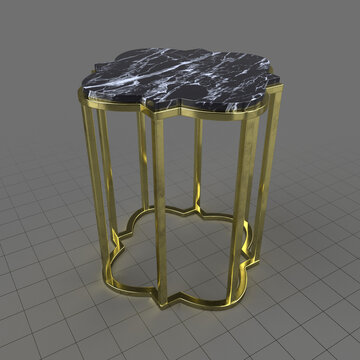 Quatrefoil accent table