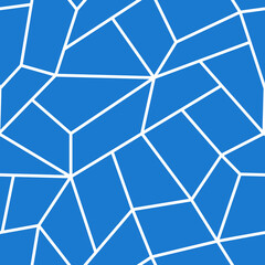 Modern seamless vector geometric pattern. Blue creative polygonal repeatable background. Tile endless design