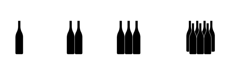 icons of alcohol bottels - booze set