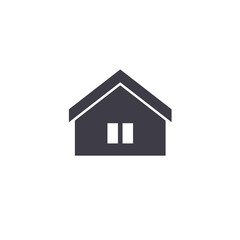Vector web home icon. House, building symbol. For design, web, advertising banner, mobile