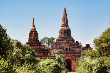 Fototapeta premium Ananda Buddhist Temple built by King Kyansittha in 1105. Bagan, Myanmar, Burma