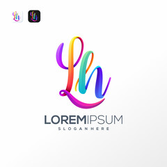 colorful water logo ready to use