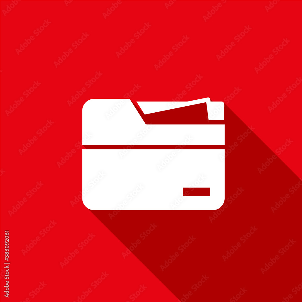 Poster folder vector icon. file folder. document icon