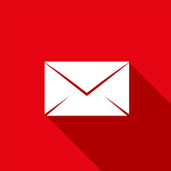 Mail vector icon. E-mail icon, Envelope illustration, message