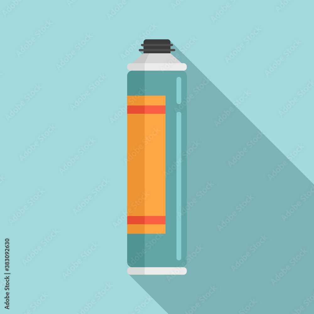 Poster window polyurethane foam icon. flat illustration of window polyurethane foam vector icon for web des