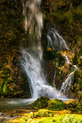 Gostilje waterfall at Zlatibor mountain in Serbia