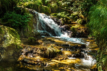 Gostilje waterfall at Zlatibor mountain in Serbia