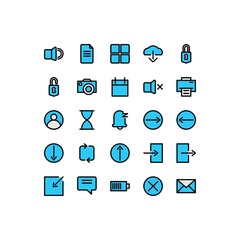 user interface filled outline Icon. user interface vector illustration on white background