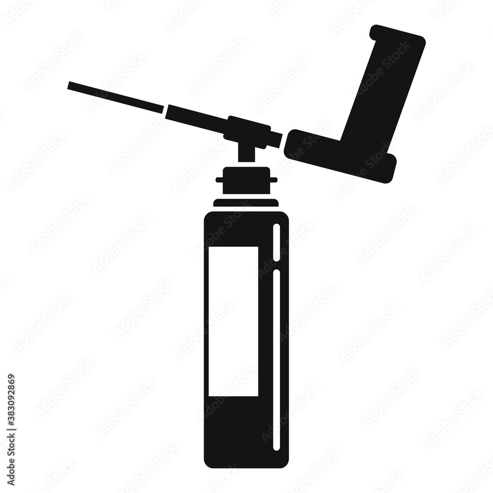 Poster gun polyurethane foam icon. simple illustration of gun polyurethane foam vector icon for web design 