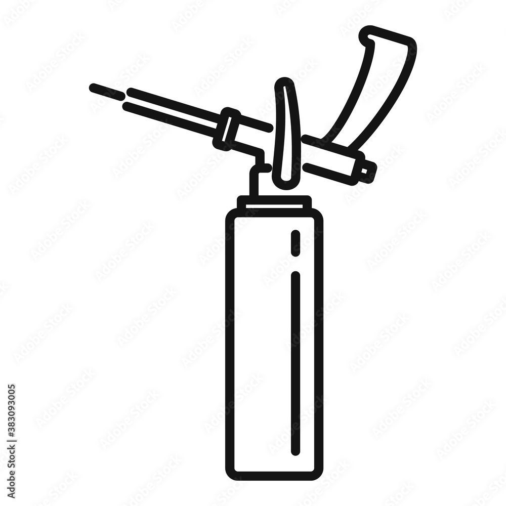 Poster polyurethane foam icon. outline polyurethane foam vector icon for web design isolated on white backg