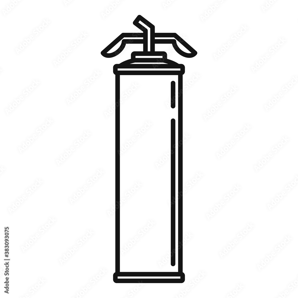 Poster adhesive polyurethane foam icon. outline adhesive polyurethane foam vector icon for web design isola