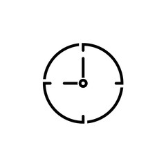 Clock icon. Time sign