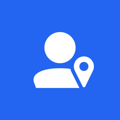 User Location Icon. Pin, navigation, gps icon