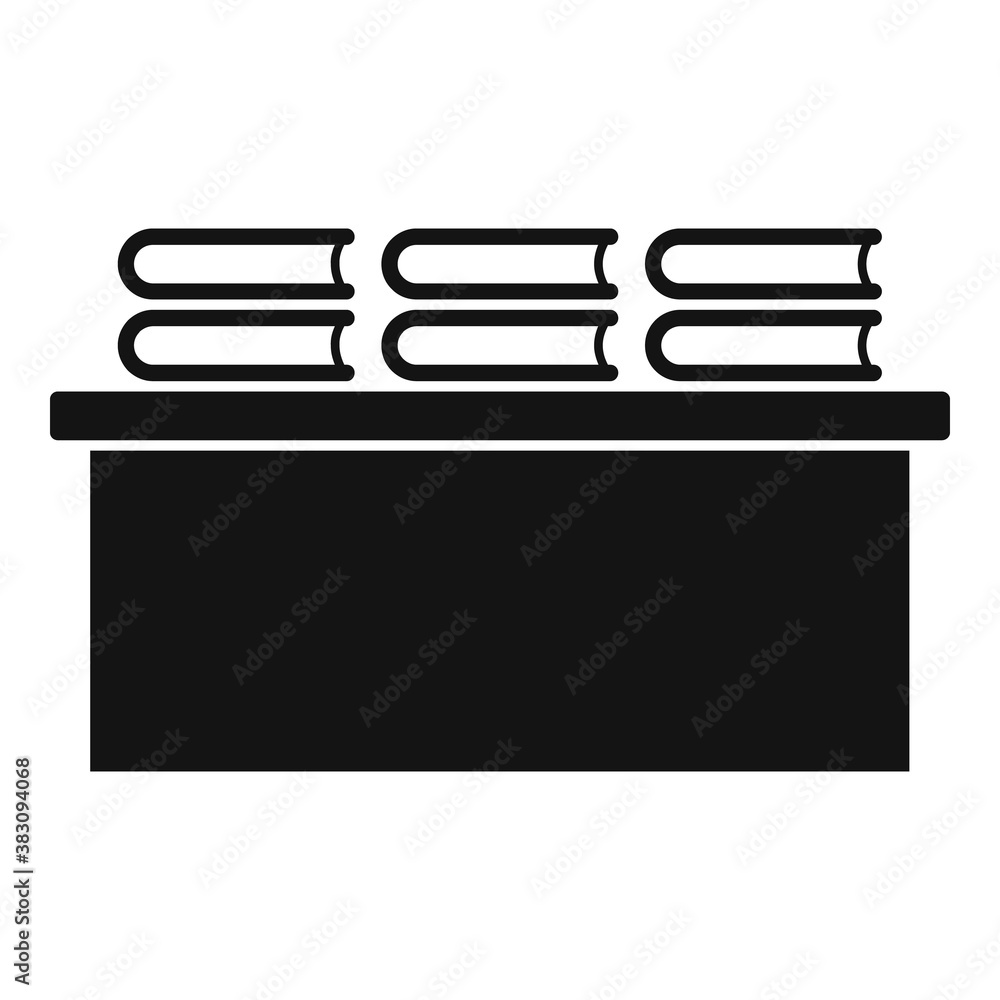 Aufkleber library book desktop icon. simple illustration of library book desktop vector icon for web design is