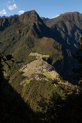 View of Machu Picchu, from Huayna Picchu, Peru