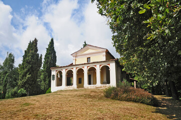 Fototapeta na wymiar La Chiesa di San Barnaba a Pollone di Sordevolo - Biella