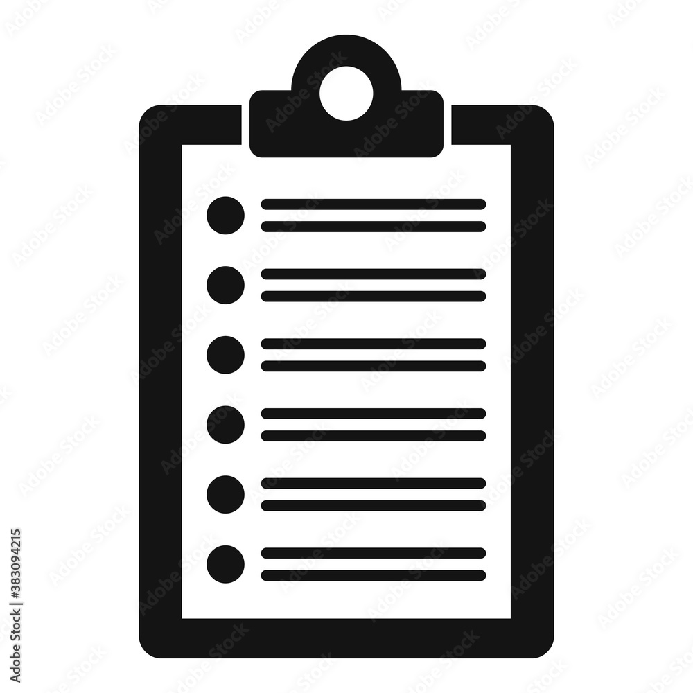 Poster library do list icon. simple illustration of library do list vector icon for web design isolated on 