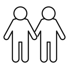 Stop racism just peace icon. Outline stop racism just peace vector icon for web design isolated on white background