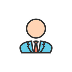 User Businessman Icon. Profile, avatar icon